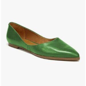 FOWT Green Shallow Slip on Flats Chic Sexy Pointed Toe Low Heel Shoes